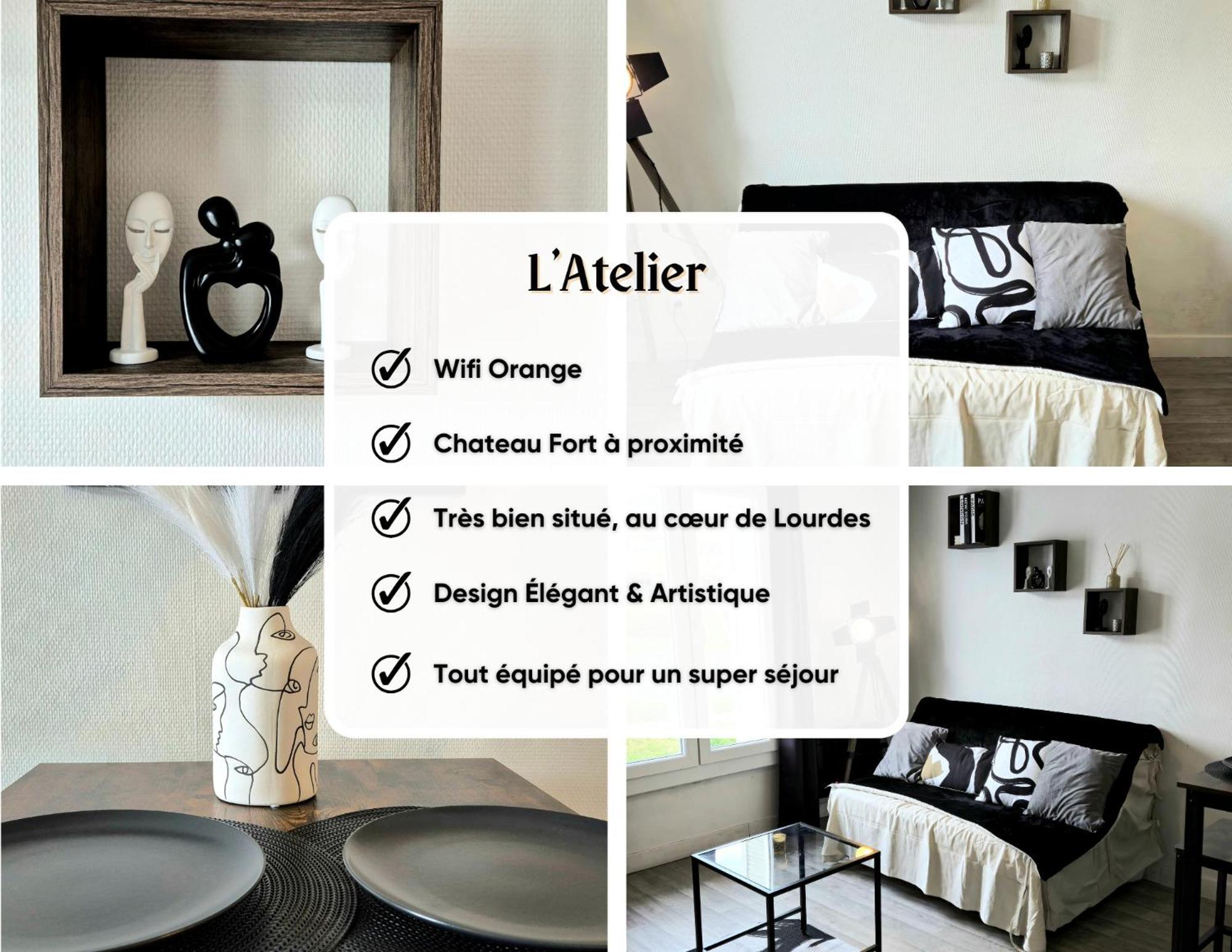L'Atelier-T2 Proche Du Centre-Wifi-Parking Daire Lourdes Dış mekan fotoğraf